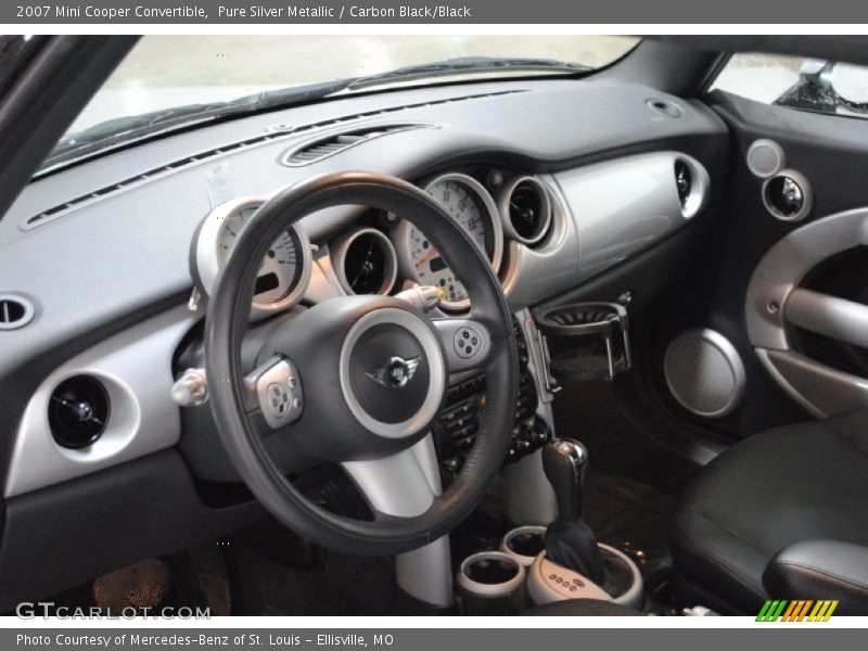 Pure Silver Metallic / Carbon Black/Black 2007 Mini Cooper Convertible