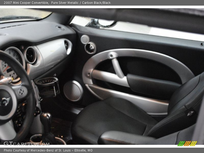 Pure Silver Metallic / Carbon Black/Black 2007 Mini Cooper Convertible
