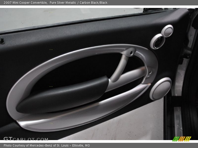 Pure Silver Metallic / Carbon Black/Black 2007 Mini Cooper Convertible