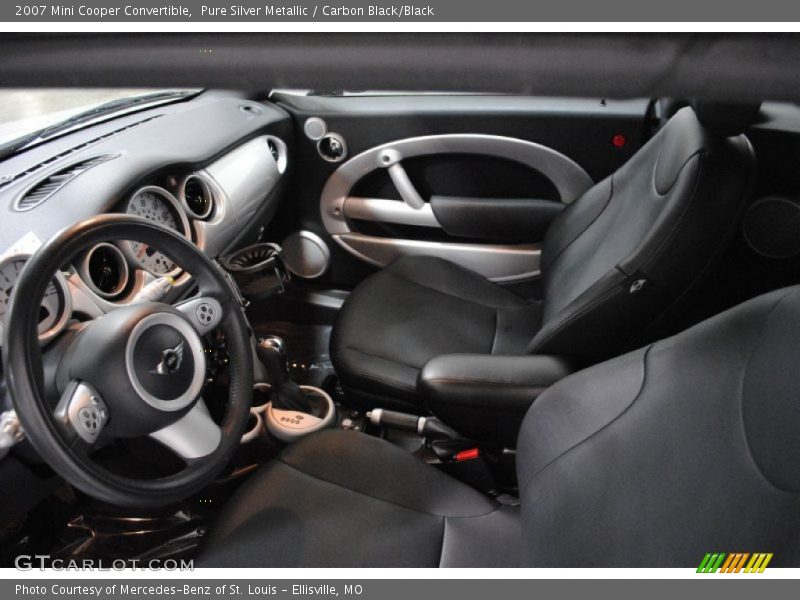 Pure Silver Metallic / Carbon Black/Black 2007 Mini Cooper Convertible