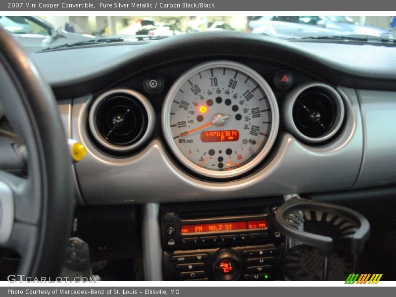 Pure Silver Metallic / Carbon Black/Black 2007 Mini Cooper Convertible