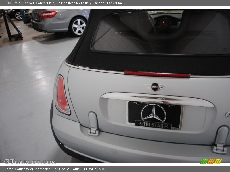 Pure Silver Metallic / Carbon Black/Black 2007 Mini Cooper Convertible