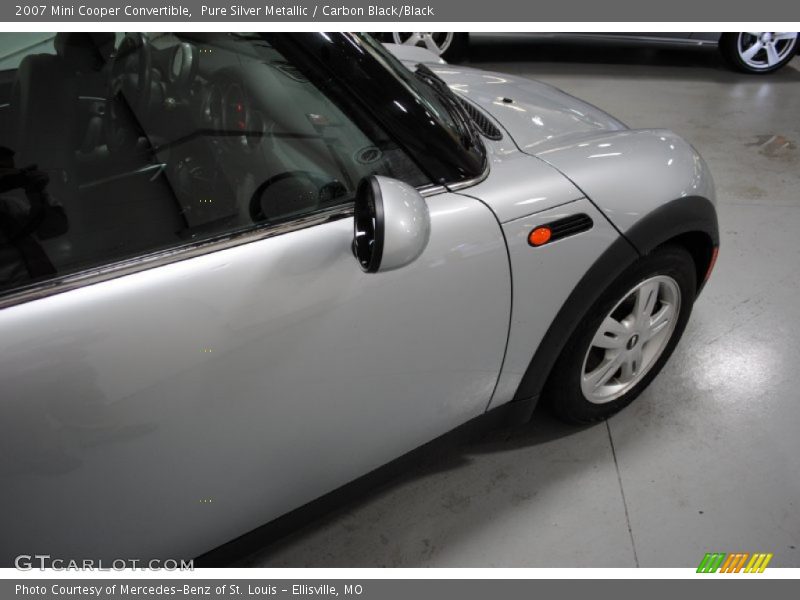 Pure Silver Metallic / Carbon Black/Black 2007 Mini Cooper Convertible