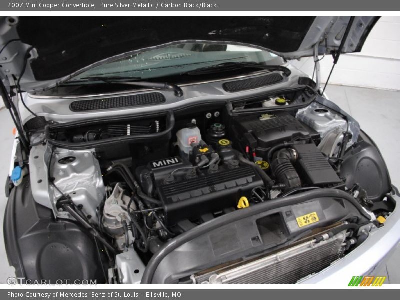 Pure Silver Metallic / Carbon Black/Black 2007 Mini Cooper Convertible