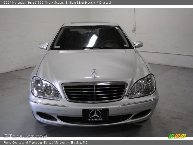 Brilliant Silver Metallic / Charcoal 2004 Mercedes-Benz S 500 4Matic Sedan