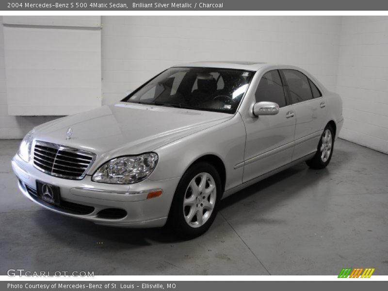 Brilliant Silver Metallic / Charcoal 2004 Mercedes-Benz S 500 4Matic Sedan