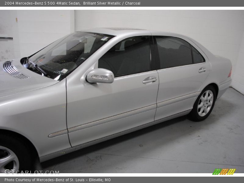 Brilliant Silver Metallic / Charcoal 2004 Mercedes-Benz S 500 4Matic Sedan