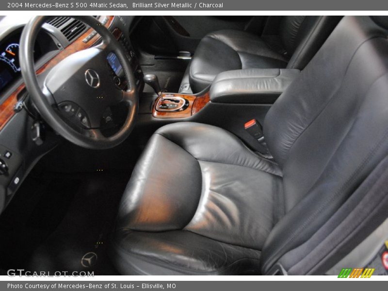 Brilliant Silver Metallic / Charcoal 2004 Mercedes-Benz S 500 4Matic Sedan