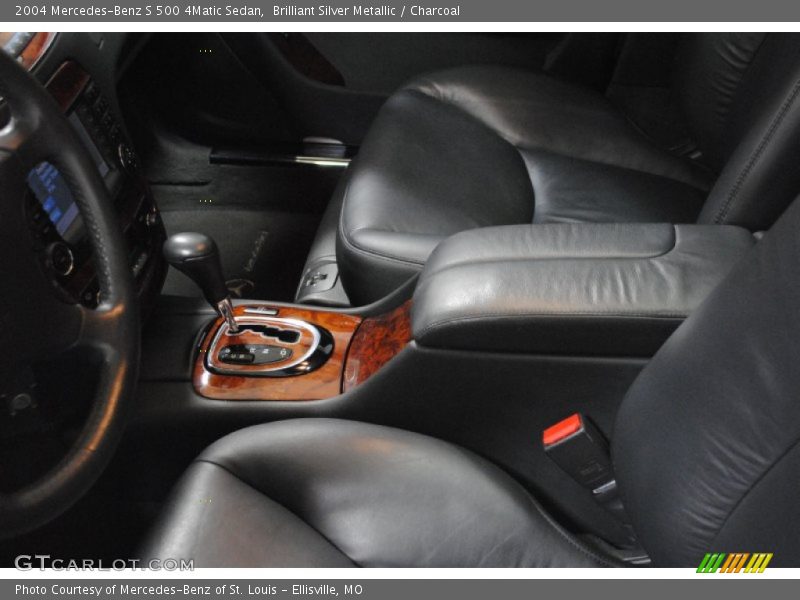 Brilliant Silver Metallic / Charcoal 2004 Mercedes-Benz S 500 4Matic Sedan