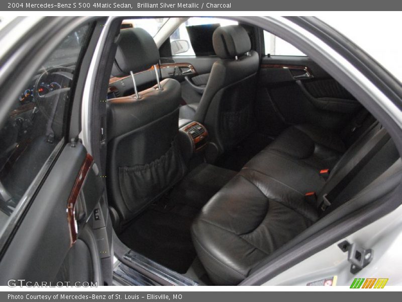 Brilliant Silver Metallic / Charcoal 2004 Mercedes-Benz S 500 4Matic Sedan