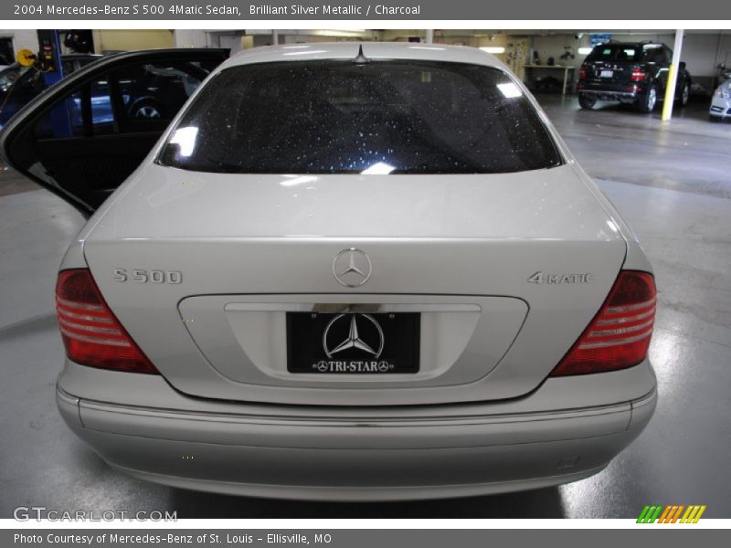 Brilliant Silver Metallic / Charcoal 2004 Mercedes-Benz S 500 4Matic Sedan