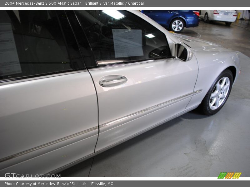 Brilliant Silver Metallic / Charcoal 2004 Mercedes-Benz S 500 4Matic Sedan