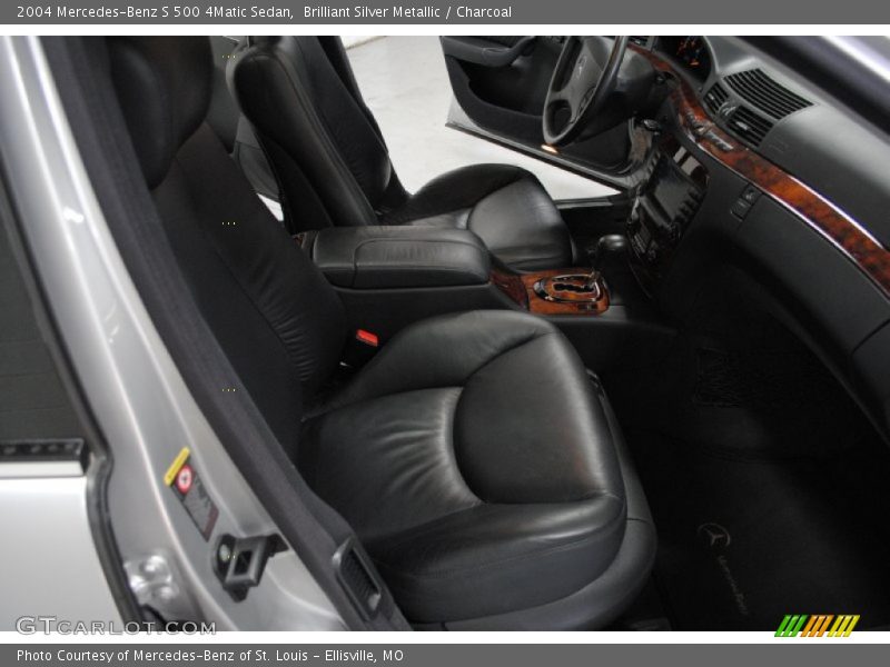 Brilliant Silver Metallic / Charcoal 2004 Mercedes-Benz S 500 4Matic Sedan