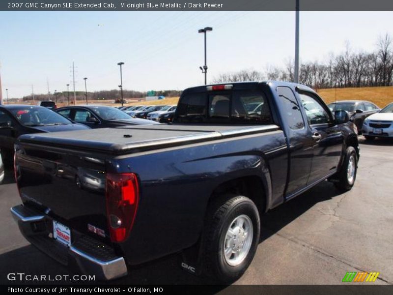 Midnight Blue Metallic / Dark Pewter 2007 GMC Canyon SLE Extended Cab