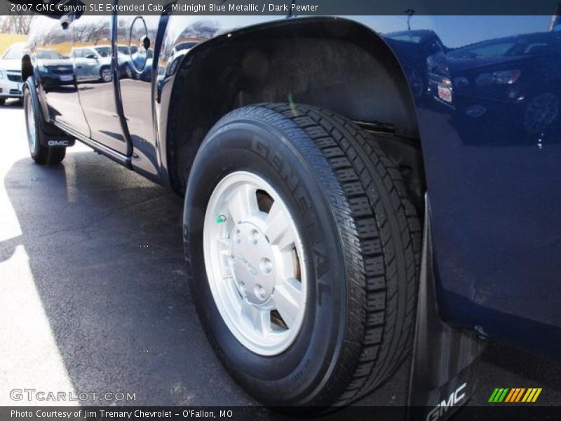 Midnight Blue Metallic / Dark Pewter 2007 GMC Canyon SLE Extended Cab