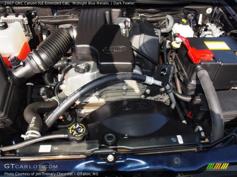 Midnight Blue Metallic / Dark Pewter 2007 GMC Canyon SLE Extended Cab