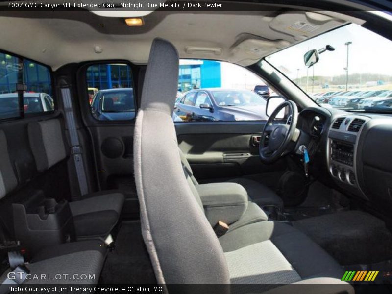 Midnight Blue Metallic / Dark Pewter 2007 GMC Canyon SLE Extended Cab