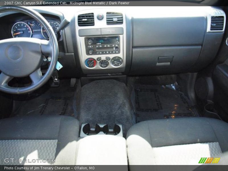 Midnight Blue Metallic / Dark Pewter 2007 GMC Canyon SLE Extended Cab