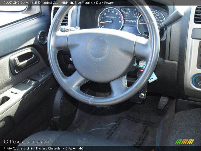 Midnight Blue Metallic / Dark Pewter 2007 GMC Canyon SLE Extended Cab