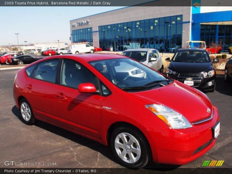Barcelona Red Metallic / Dark Gray 2009 Toyota Prius Hybrid