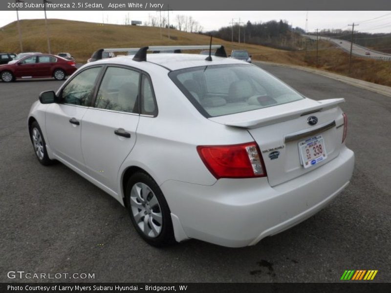 Aspen White / Ivory 2008 Subaru Impreza 2.5i Sedan