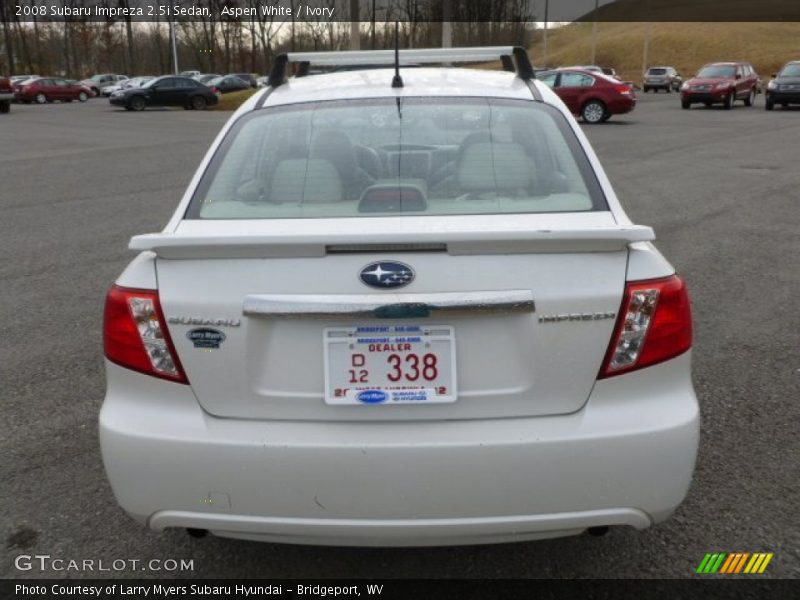 Aspen White / Ivory 2008 Subaru Impreza 2.5i Sedan