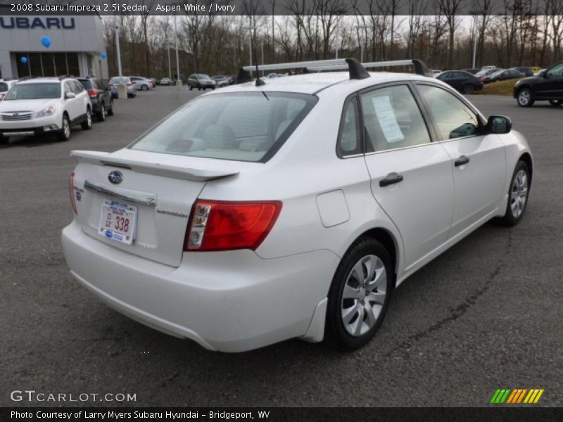 Aspen White / Ivory 2008 Subaru Impreza 2.5i Sedan