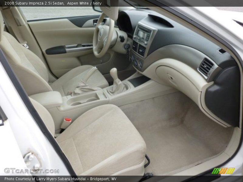 Aspen White / Ivory 2008 Subaru Impreza 2.5i Sedan