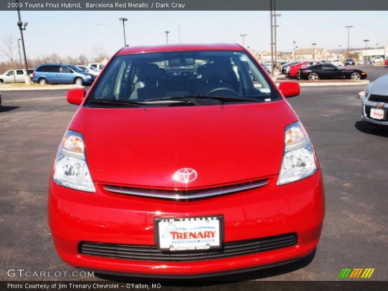 Barcelona Red Metallic / Dark Gray 2009 Toyota Prius Hybrid