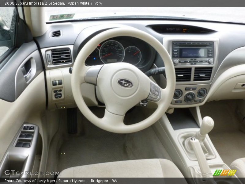 Aspen White / Ivory 2008 Subaru Impreza 2.5i Sedan