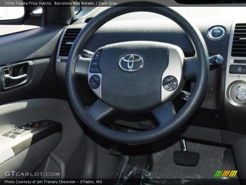 Barcelona Red Metallic / Dark Gray 2009 Toyota Prius Hybrid