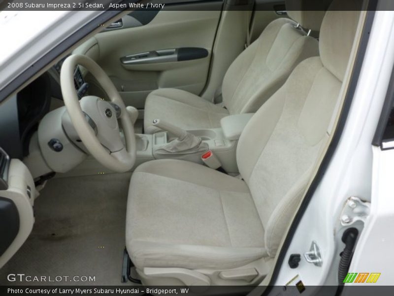 Aspen White / Ivory 2008 Subaru Impreza 2.5i Sedan