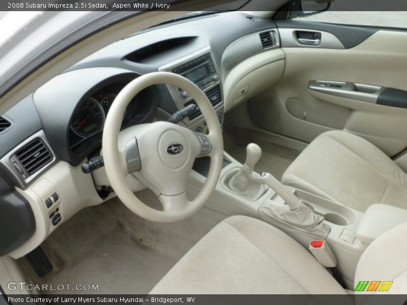 Aspen White / Ivory 2008 Subaru Impreza 2.5i Sedan