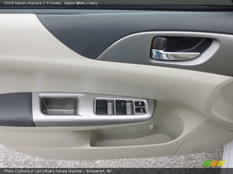 Aspen White / Ivory 2008 Subaru Impreza 2.5i Sedan