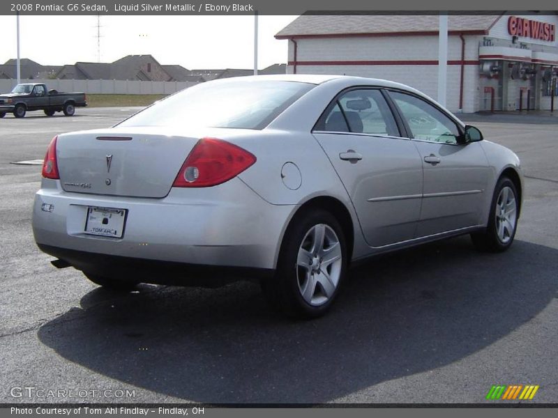 Liquid Silver Metallic / Ebony Black 2008 Pontiac G6 Sedan