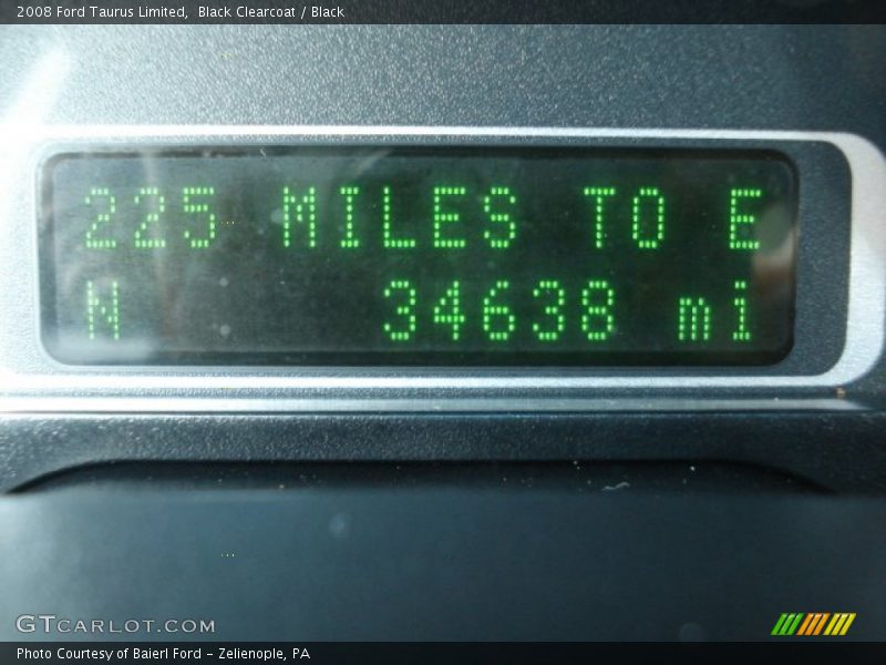 Black Clearcoat / Black 2008 Ford Taurus Limited
