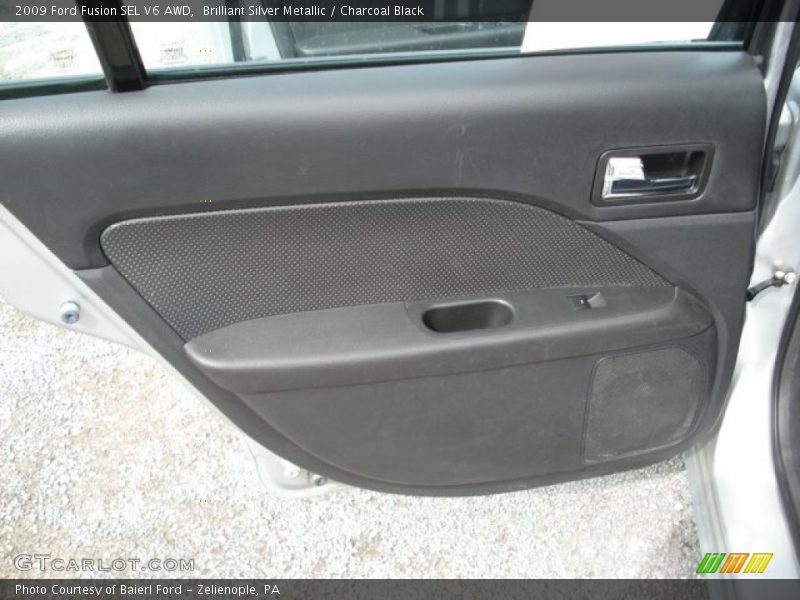 Brilliant Silver Metallic / Charcoal Black 2009 Ford Fusion SEL V6 AWD