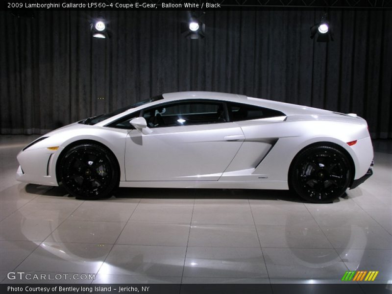 Balloon White / Black 2009 Lamborghini Gallardo LP560-4 Coupe E-Gear