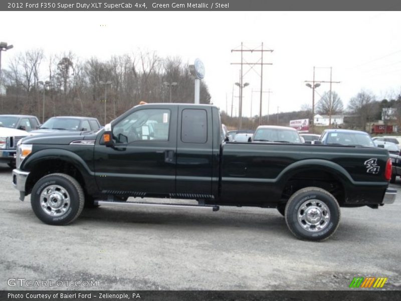  2012 F350 Super Duty XLT SuperCab 4x4 Green Gem Metallic