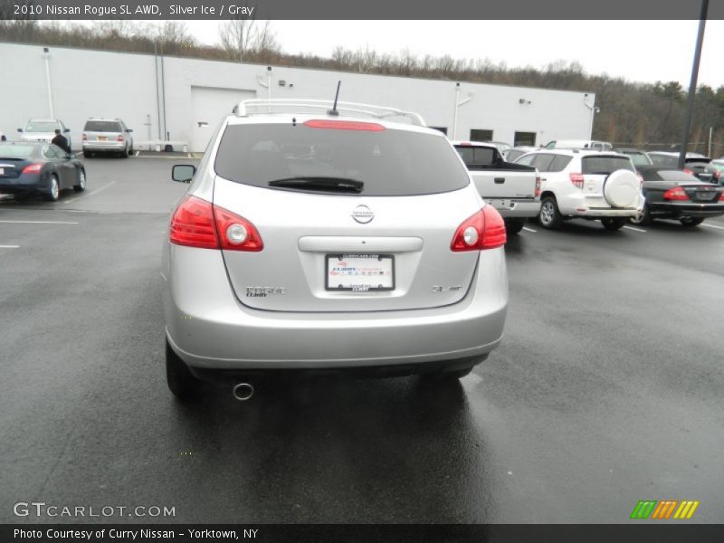 Silver Ice / Gray 2010 Nissan Rogue SL AWD
