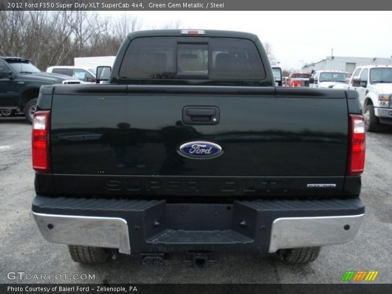 Green Gem Metallic / Steel 2012 Ford F350 Super Duty XLT SuperCab 4x4
