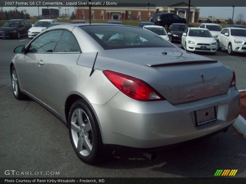 Liquid Silver Metallic / Ebony 2007 Pontiac G6 GT Convertible