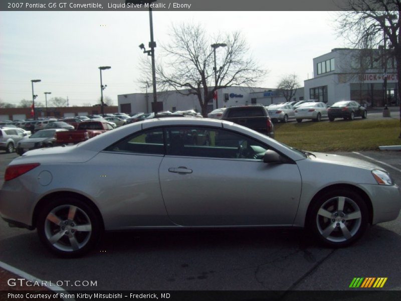 Liquid Silver Metallic / Ebony 2007 Pontiac G6 GT Convertible