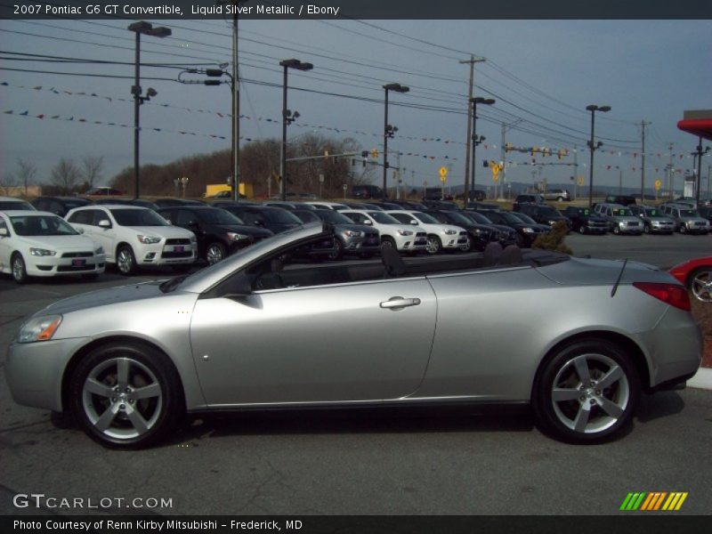 Liquid Silver Metallic / Ebony 2007 Pontiac G6 GT Convertible