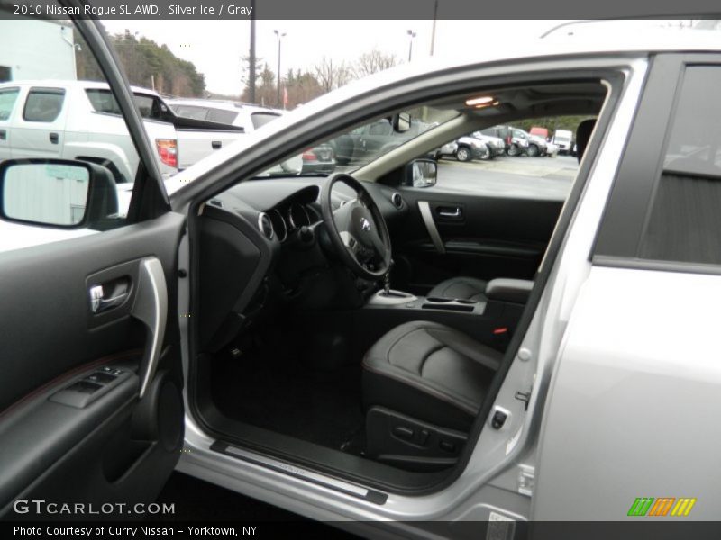Silver Ice / Gray 2010 Nissan Rogue SL AWD