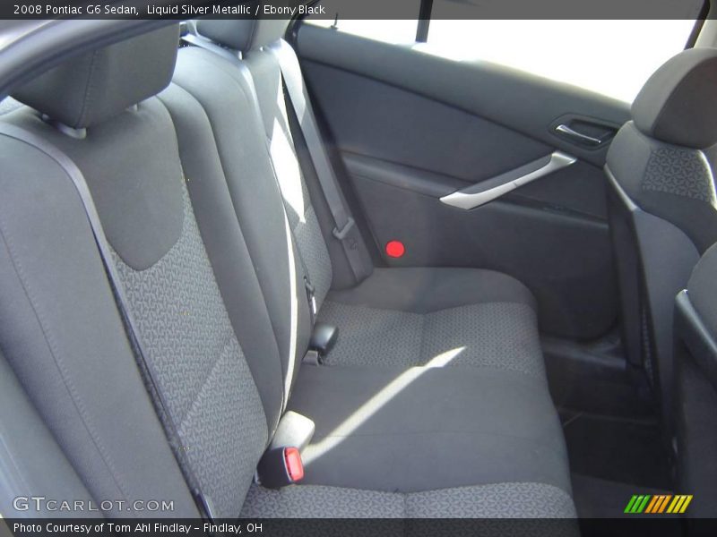 Liquid Silver Metallic / Ebony Black 2008 Pontiac G6 Sedan