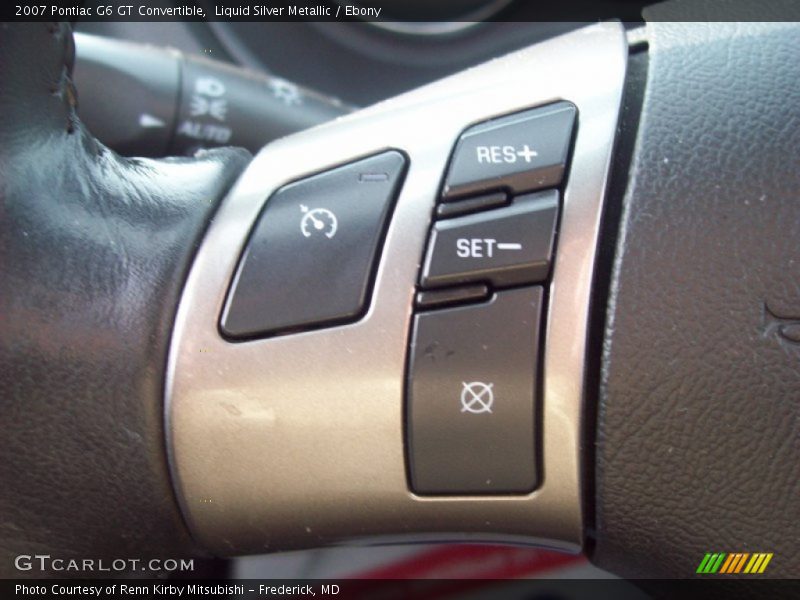 Liquid Silver Metallic / Ebony 2007 Pontiac G6 GT Convertible
