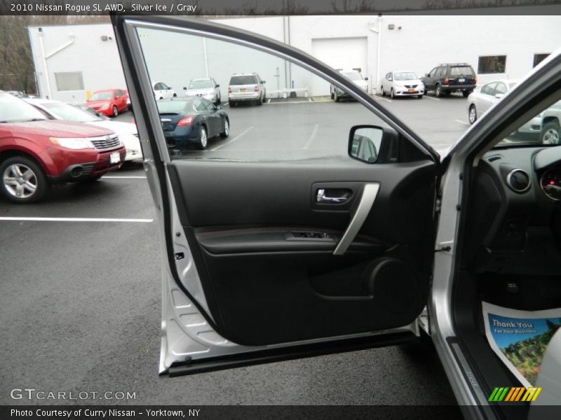 Silver Ice / Gray 2010 Nissan Rogue SL AWD