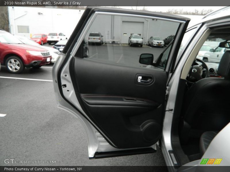 Silver Ice / Gray 2010 Nissan Rogue SL AWD