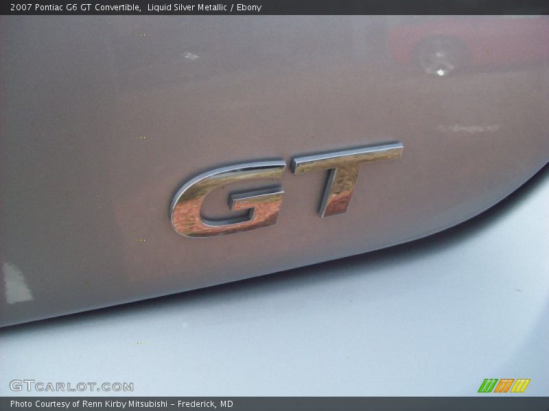 Liquid Silver Metallic / Ebony 2007 Pontiac G6 GT Convertible
